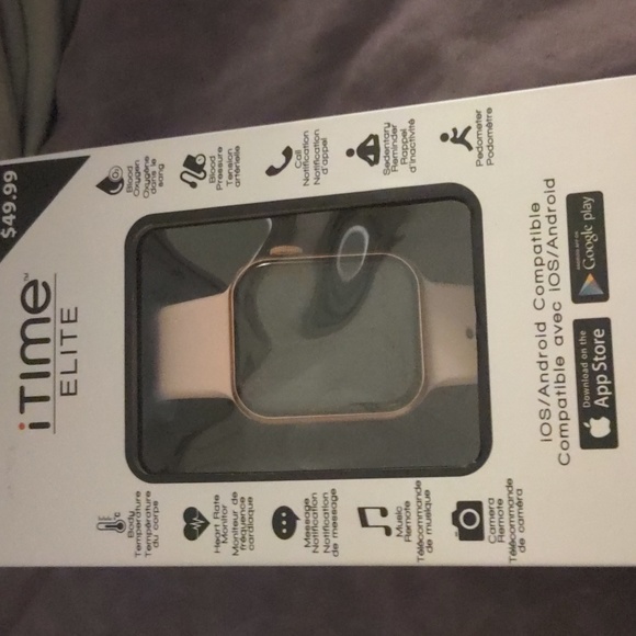 iTIME ELITE NIB Heart Rate, Blood Pressure, Pedometer, Call, Music & More Watch - Picture 16 of 16